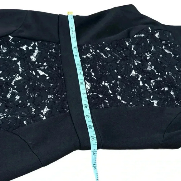 BETSEY JOHNSON Cocktail Sheath Dress Size 4 Black Lace Sleeveless Party Lined - Picture 11 of 15